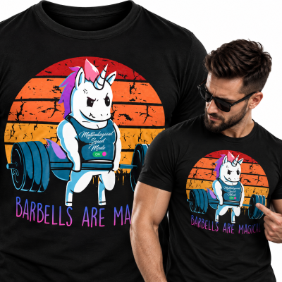 KOSZULKA NA SIŁOWNIĘ  UNICORNSQUATTING